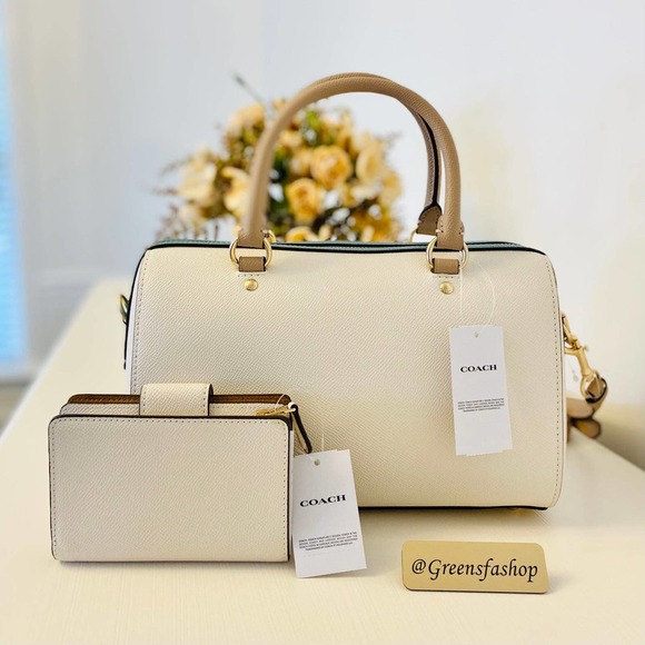 Coach Purse & wallet Rowan Satchel In Colorblock - Picture 4 of 11